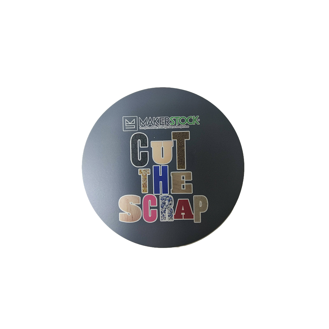 MakerStock “Cut the Scrap” Matte Sticker
