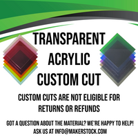 1/4" Transparent Acrylic Custom Cut