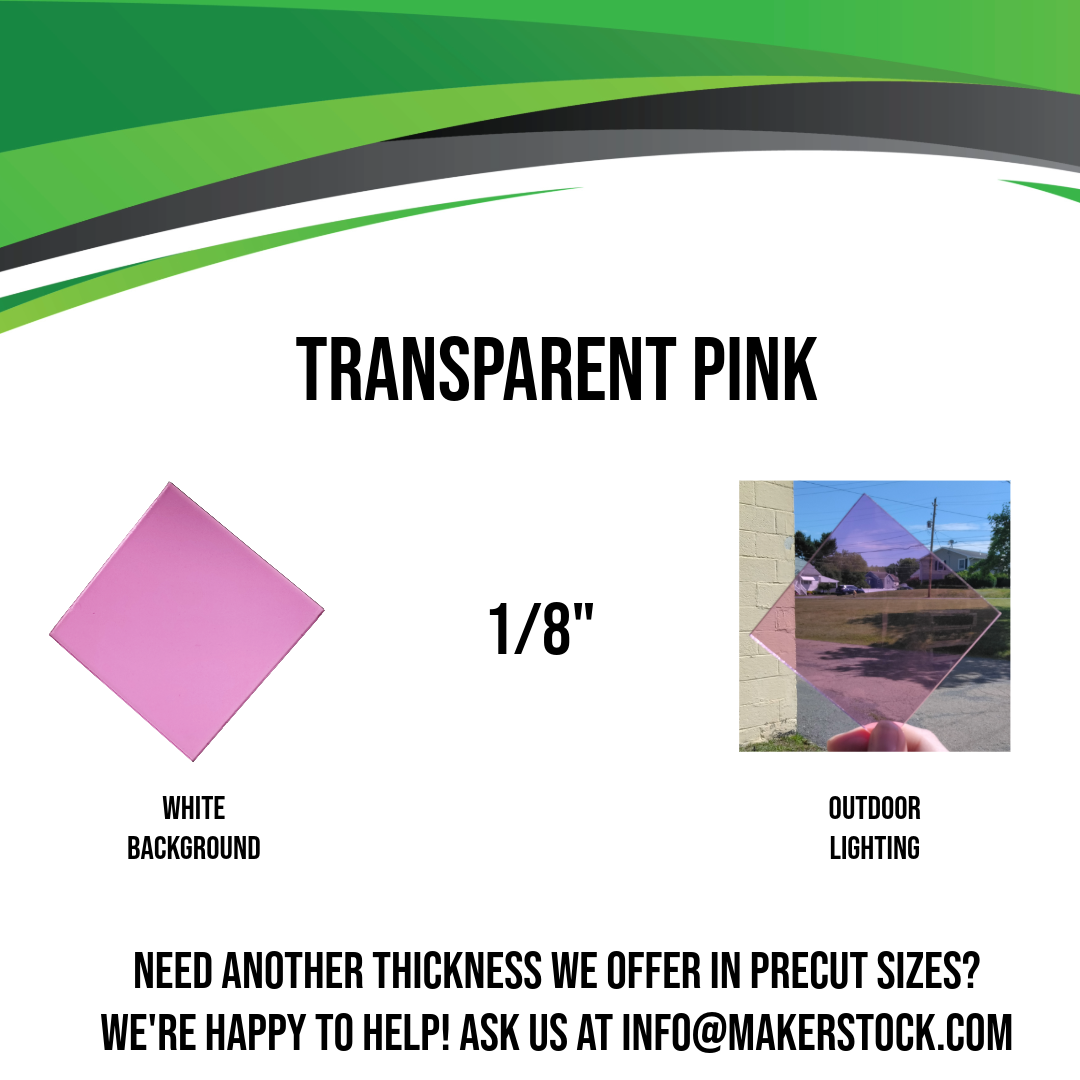 1/4" Transparent Acrylic Custom Cut