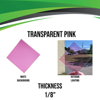 Pink Transparent Acrylic