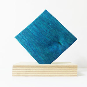 Turquoise Blue Dyed Birch Veneer