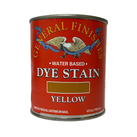 General Finishes Water Based Dye Stain - Yellow