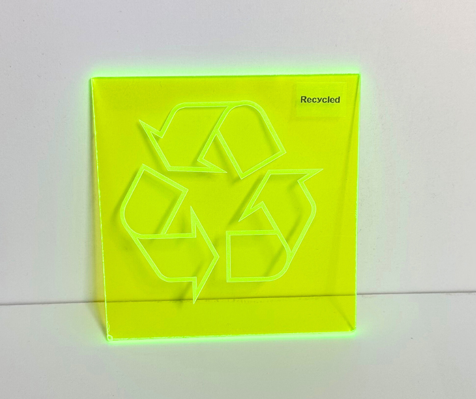 Recycled Acrylic (Green Fluorescent)
