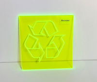 Recycled Acrylic (Green Fluorescent)