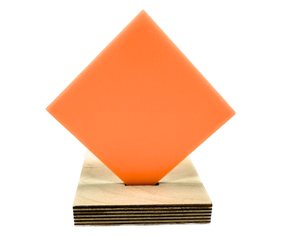 Acrylic (Neon Orange) - Matte One Side