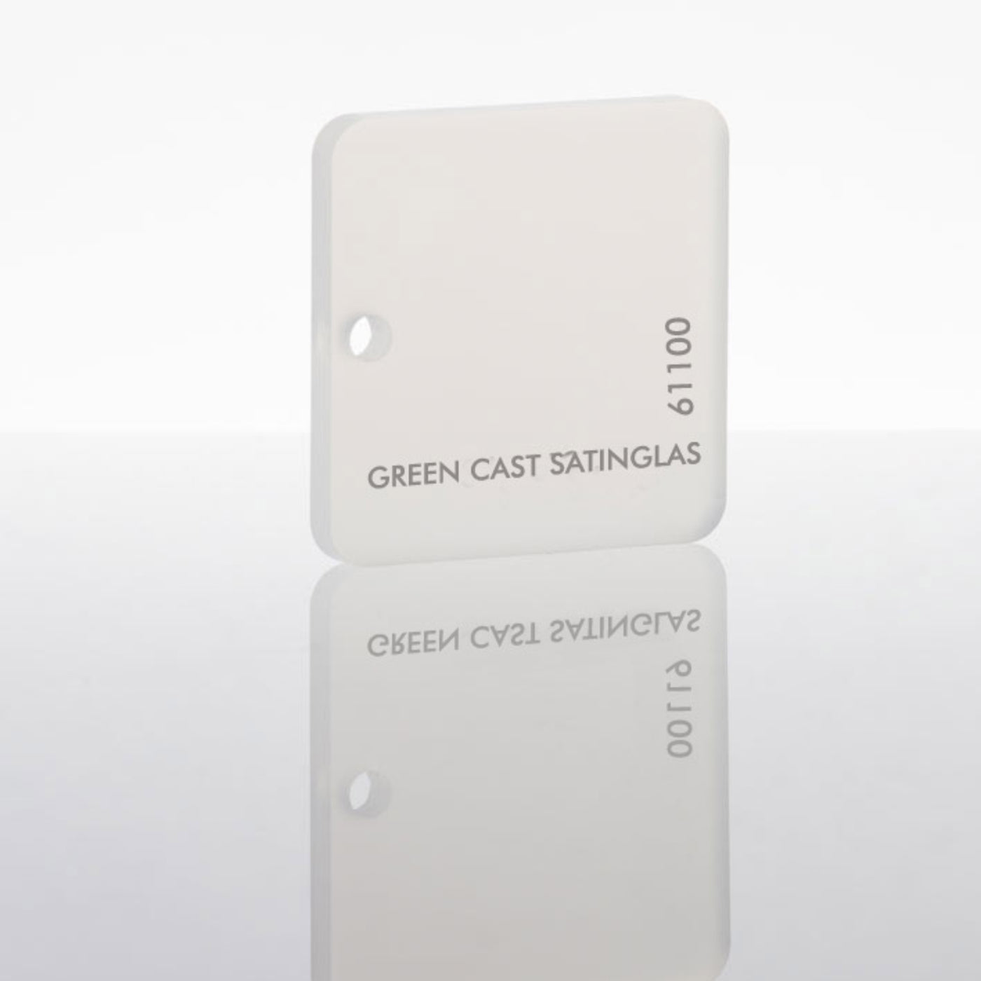 Frosted Opal White. Translucent White Acrylic frosted on both sides.