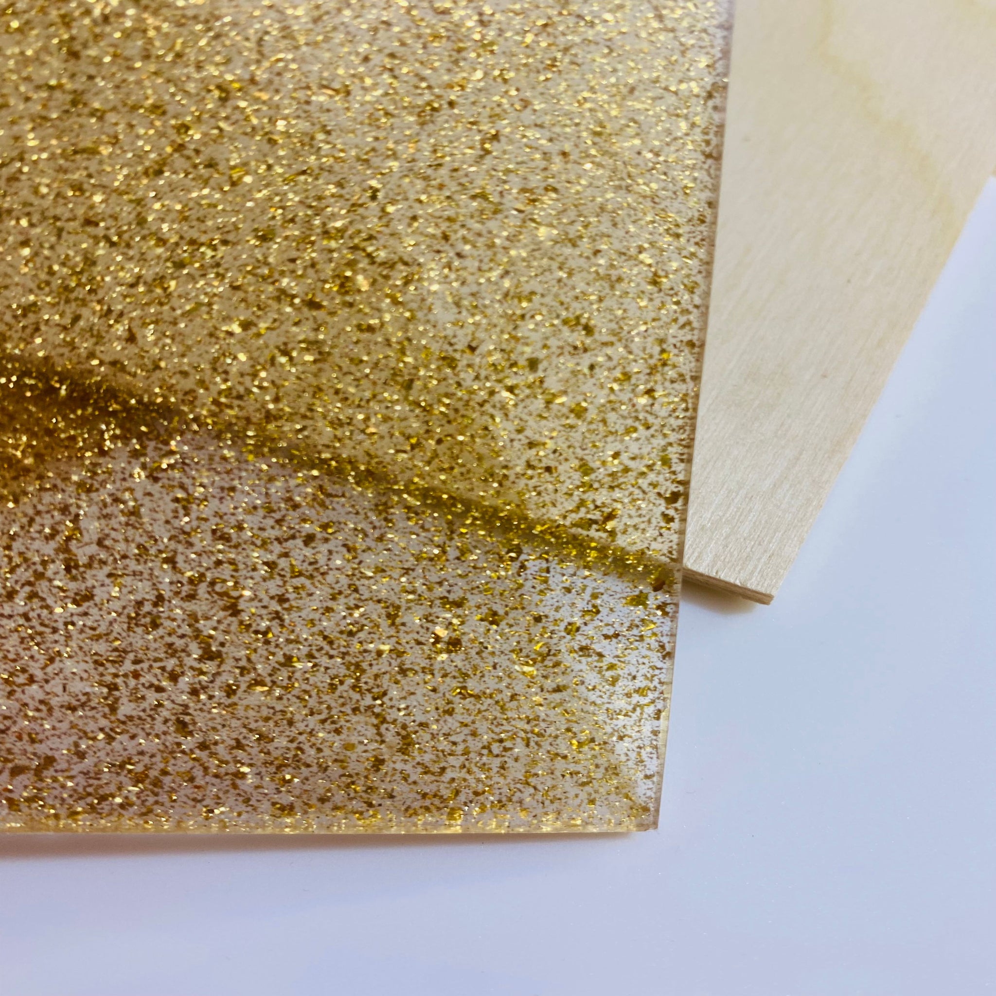 Acrylic Sheet, Glitter Gold – MakerKraft
