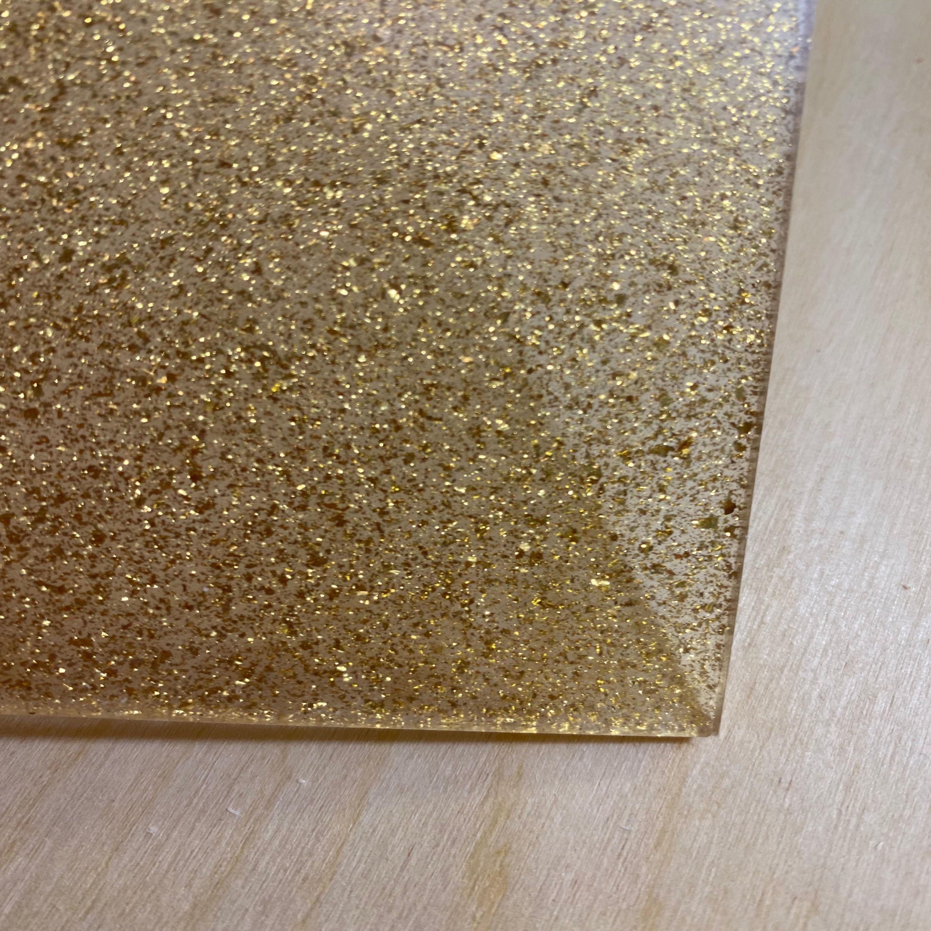 Acrylic (Gold Sparkle)