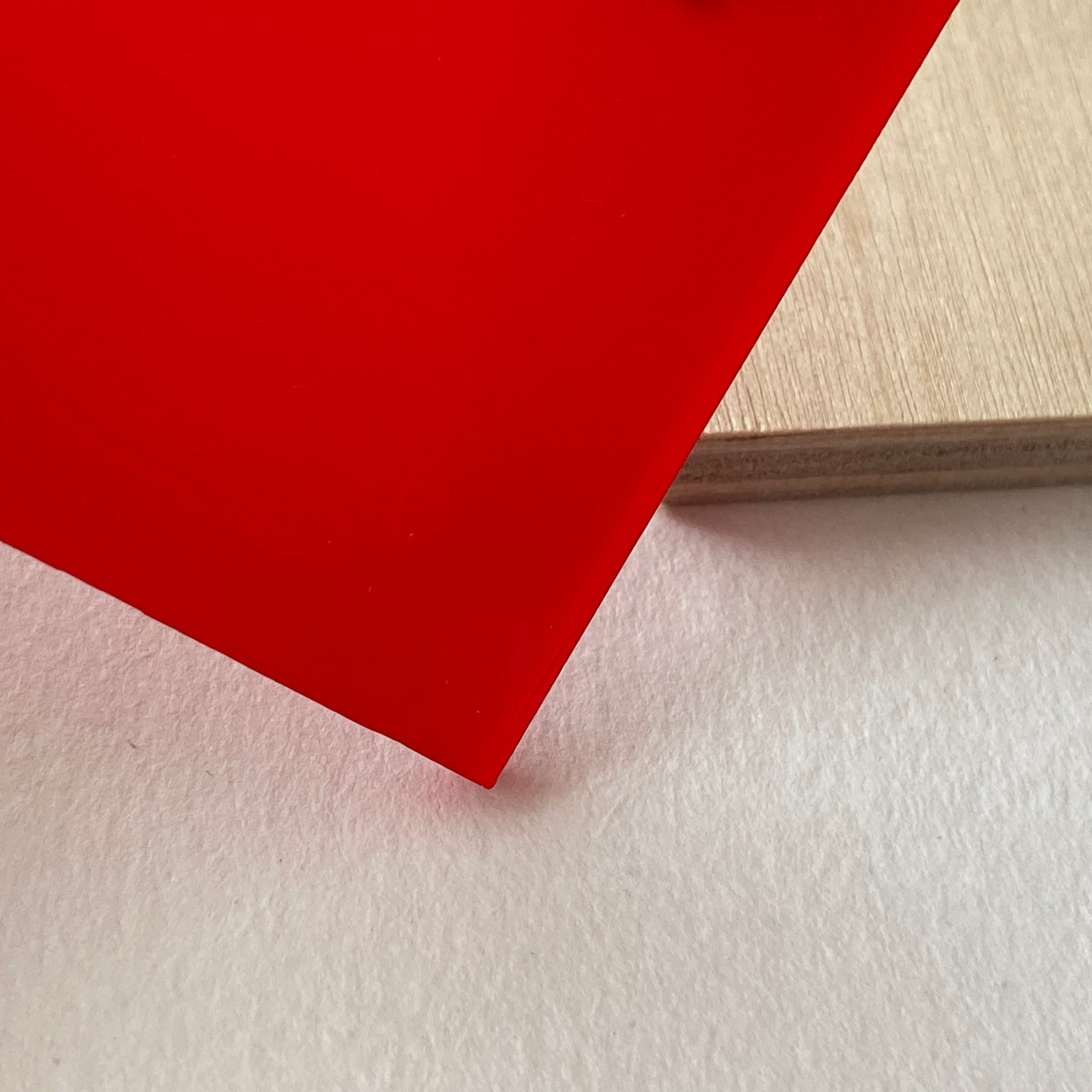 Red Transparent Acrylic Plexiglass Sheet – 1/4" Thick, 12" X 12"