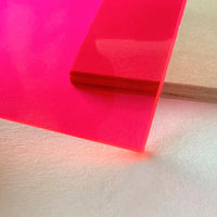 Pink Fluorescent Transparent Acrylic